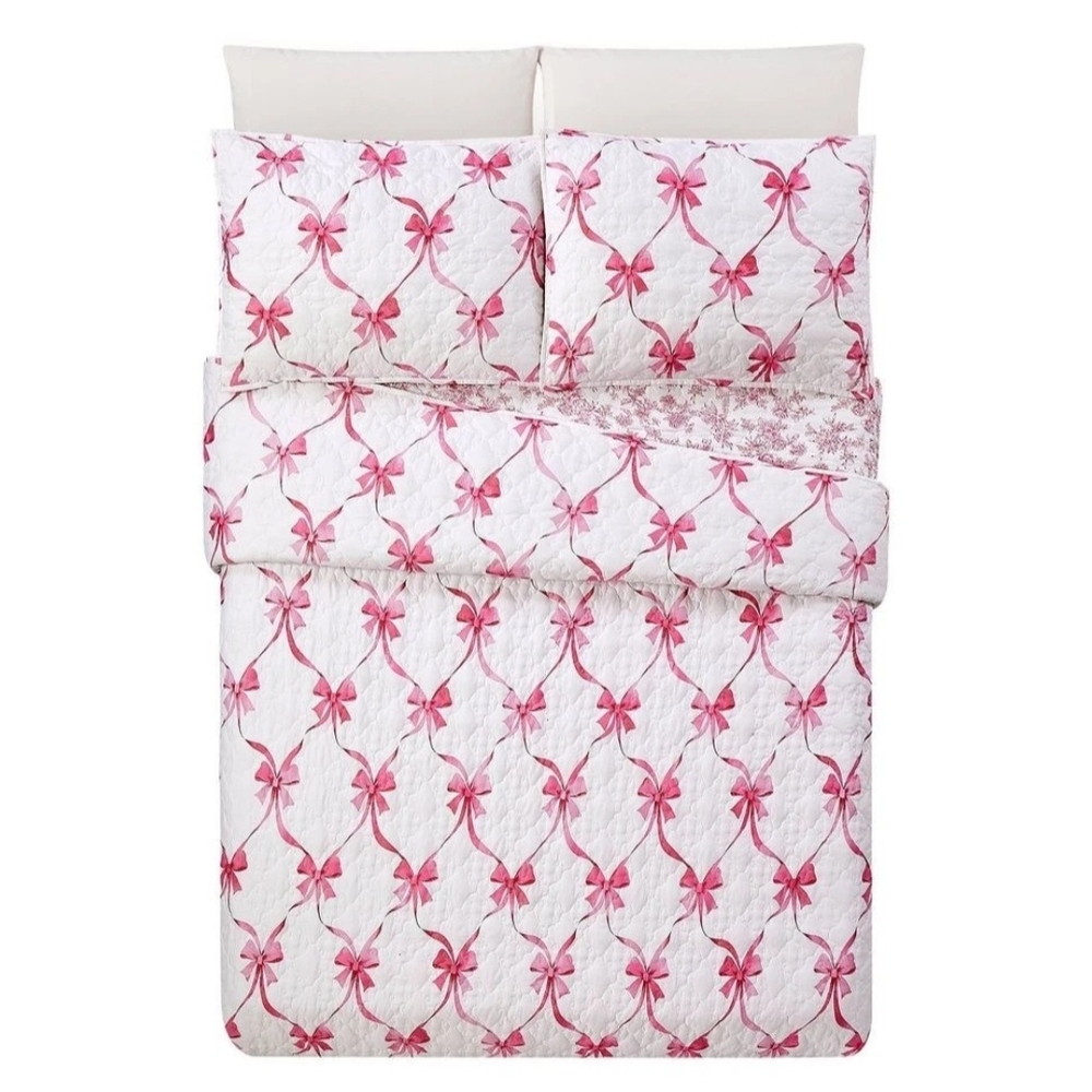 Modern Heirloom 3pc Full/Queen Abigail Quilt Bedding Set